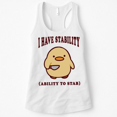 I Have Stability Ability To Stab Womens Tank Top