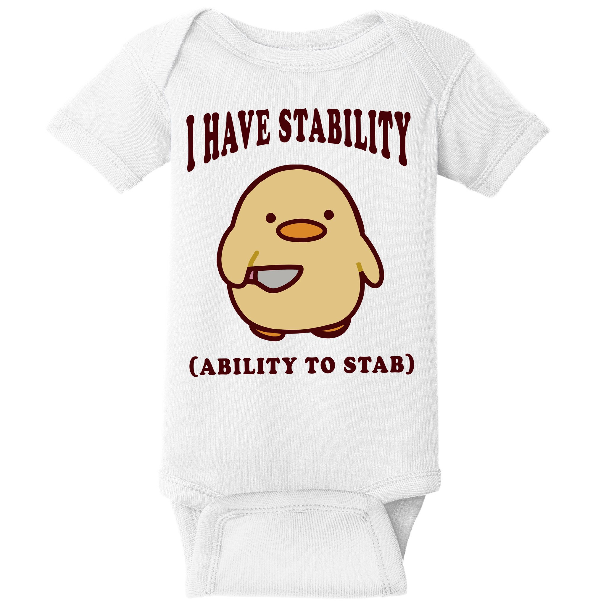 I Have Stability Ability To Stab Baby Bodysuit