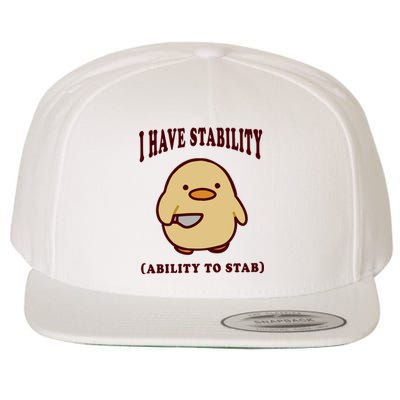 I Have Stability Ability To Stab Wool Snapback Cap