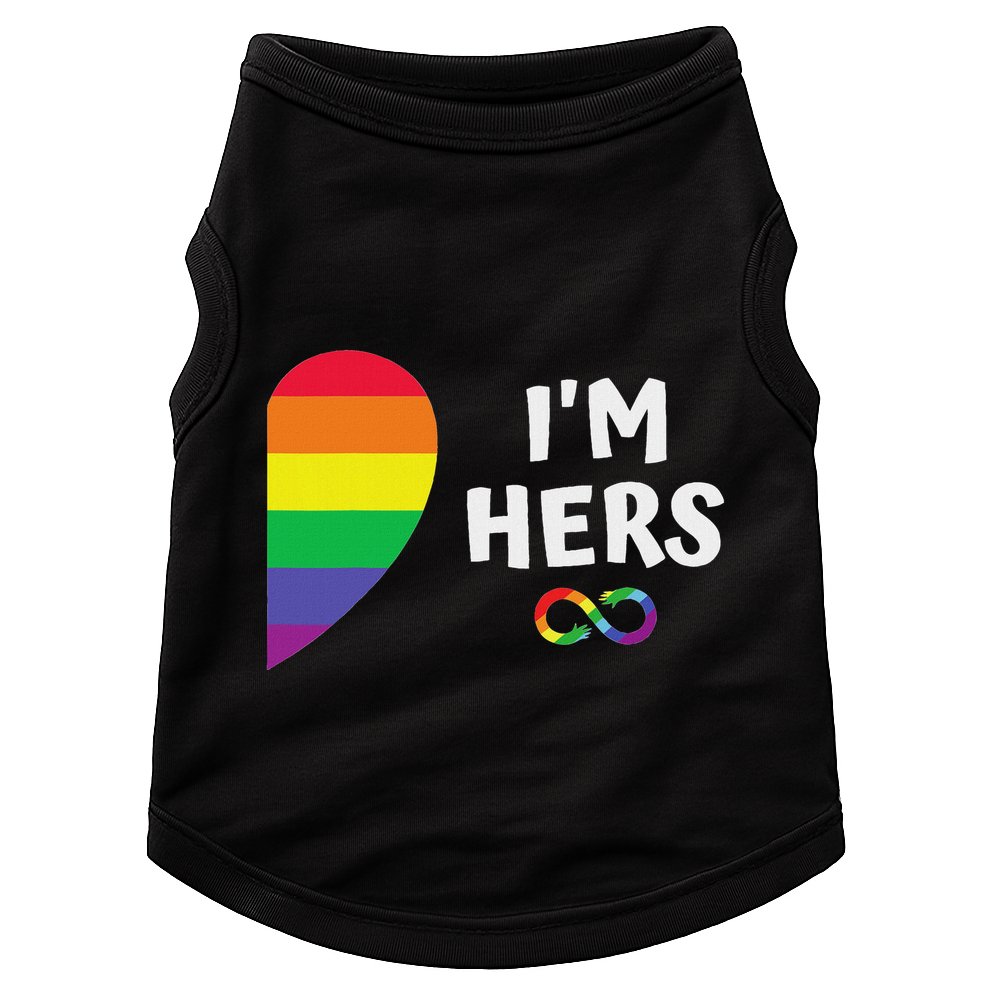 Im Hers Shes Mine Matching For Pride Lesbian Couples Lgbtq Doggie Tank