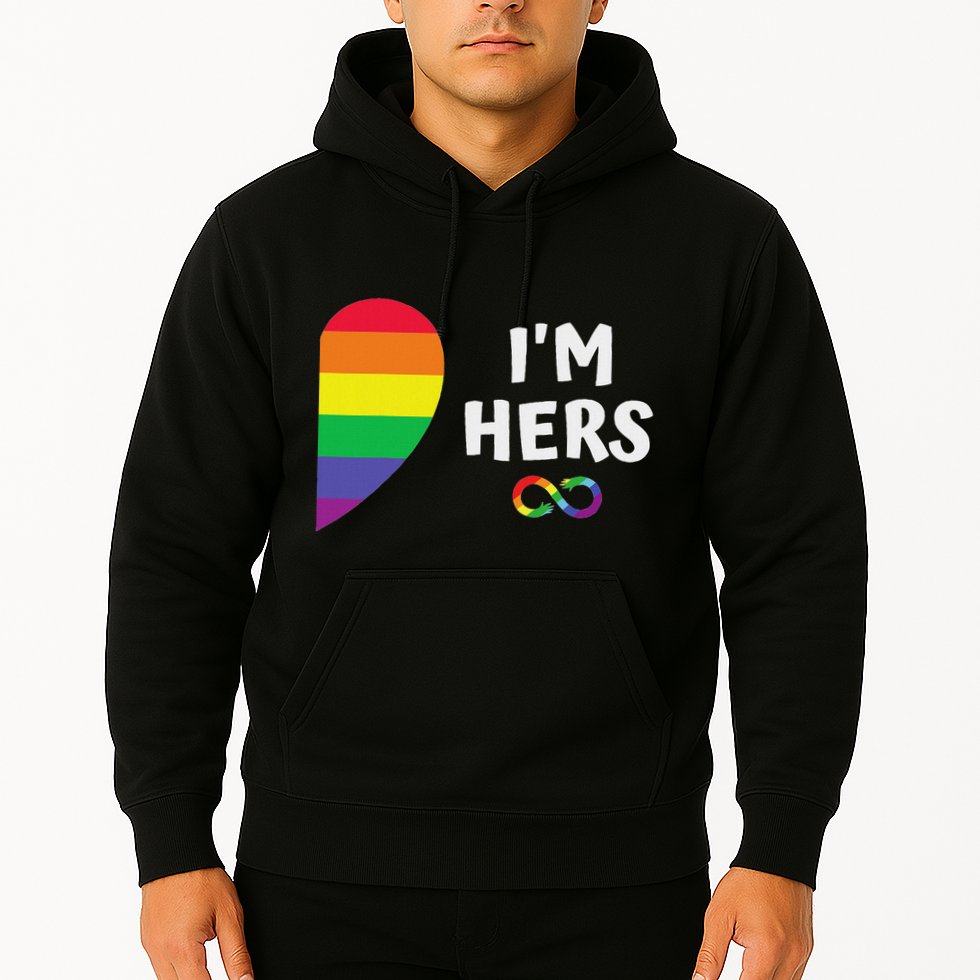 Im Hers Shes Mine Matching For Pride Lesbian Couples Lgbtq Hoodie