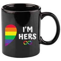 Im Hers Shes Mine Matching For Pride Lesbian Couples Lgbtq 11oz C Handle Ceramic Mug