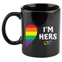 Im Hers Shes Mine Matching For Pride Lesbian Couples Lgbtq 11oz C Handle Ceramic Mug