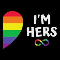 Im Hers Shes Mine Matching For Pride Lesbian Couples Lgbtq Drawstring Bag
