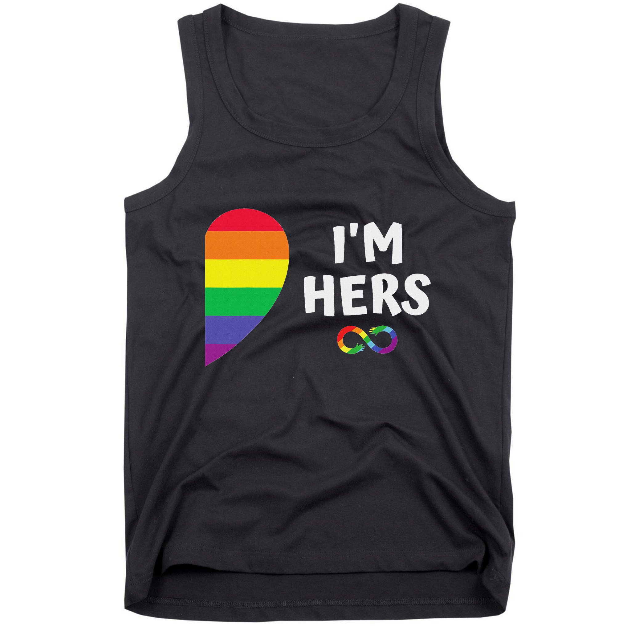 Im Hers Shes Mine Matching For Pride Lesbian Couples Lgbtq Tank Top