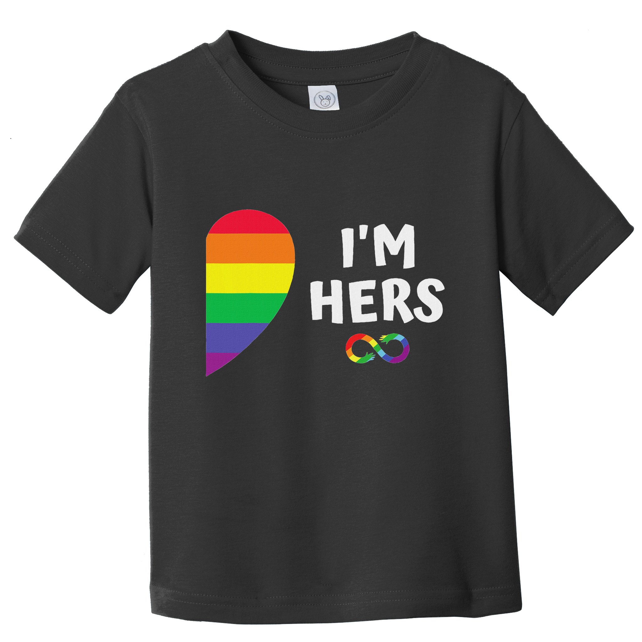 Im Hers Shes Mine Matching For Pride Lesbian Couples Lgbtq Toddler T-Shirt