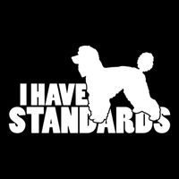 I Have Standards A Funny Standard Poodle Graphic Gift Wool Snapback Cap