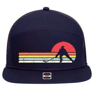 Ice Hockey Shirts Retro Style For Hockey Player 7 Panel Mesh Trucker Snapback Hat