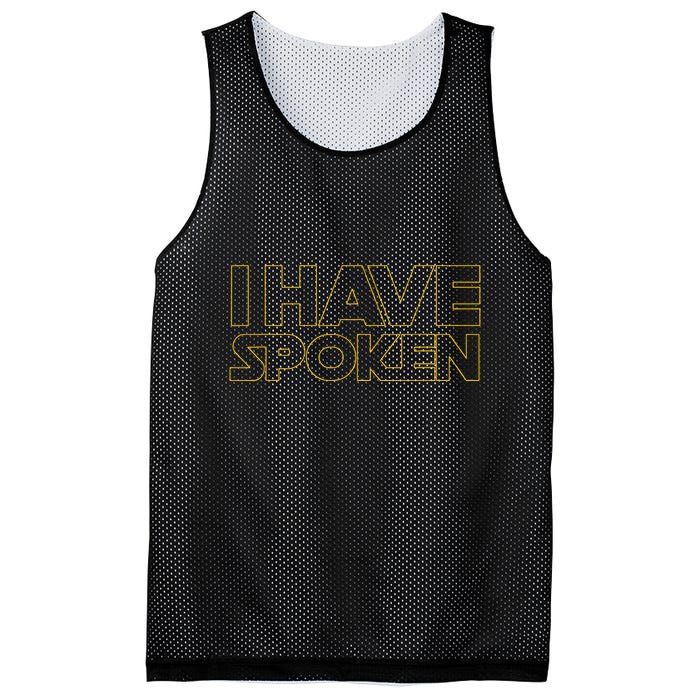 I Have Spoken Funny Space Western Sci Fi Mesh Reversible Basketball Jersey Tank