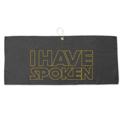 I Have Spoken Funny Space Western Sci Fi Large Microfiber Waffle Golf Towel