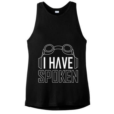 I Have Spoken Space Western Ladies PosiCharge Tri-Blend Wicking Tank