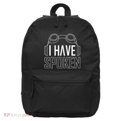 I Have Spoken Space Western 16 in Basic Backpack