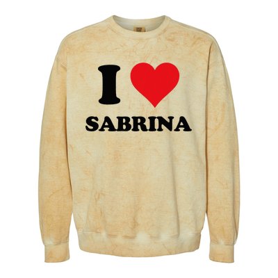 I Heart Sabrina First Name I Love Personalized Stuff Colorblast Crewneck Sweatshirt