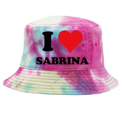 I Heart Sabrina First Name I Love Personalized Stuff Tie-Dyed Bucket Hat