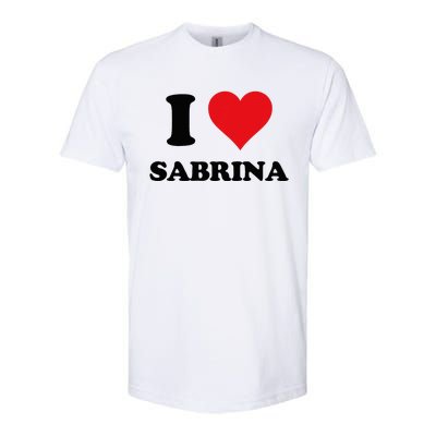 I Heart Sabrina First Name I Love Personalized Stuff Softstyle® CVC T-Shirt