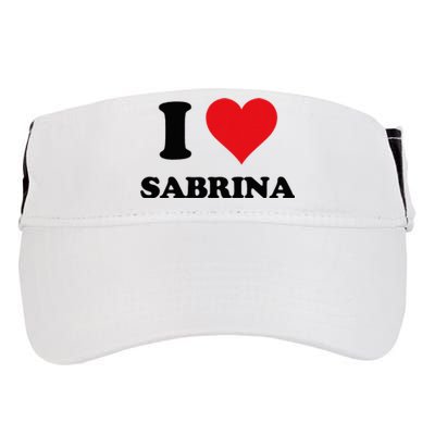 I Heart Sabrina First Name I Love Personalized Stuff Adult Drive Performance Visor