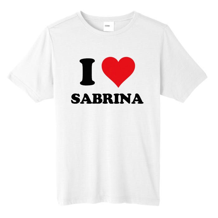 I Heart Sabrina First Name I Love Personalized Stuff Tall Fusion ChromaSoft Performance T-Shirt