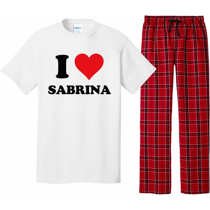 I Heart Sabrina First Name I Love Personalized Stuff Pajama Set