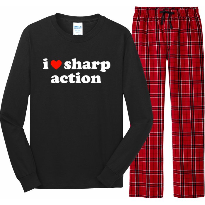 I Heart Sharp Action Long Sleeve Pajama Set