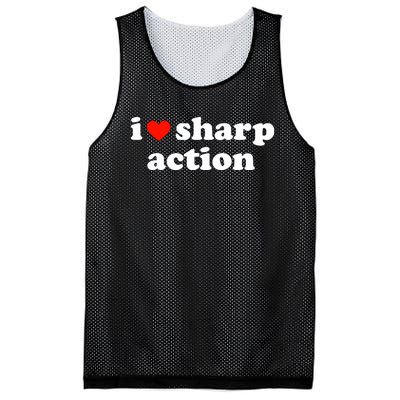 I Heart Sharp Action Mesh Reversible Basketball Jersey Tank