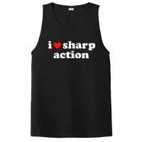 I Heart Sharp Action PosiCharge Competitor Tank