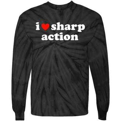 I Heart Sharp Action Tie-Dye Long Sleeve Shirt