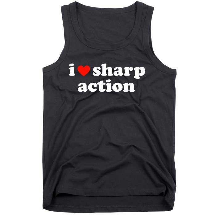 I Heart Sharp Action Tank Top