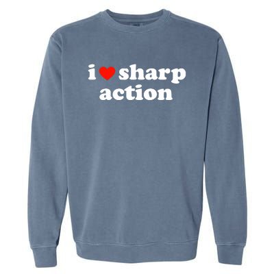 I Heart Sharp Action Garment-Dyed Sweatshirt