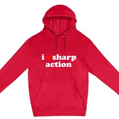 I Heart Sharp Action Premium Pullover Hoodie