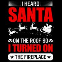 I Head Santa On The Roof So I Turned On The Fireplace Apron