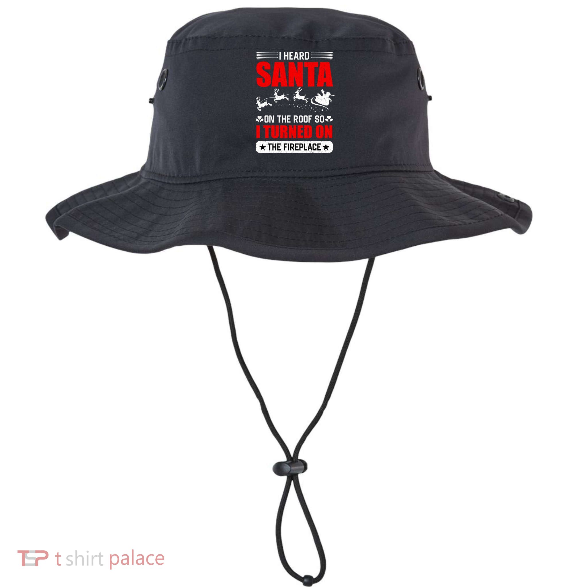 I Head Santa On The Roof So I Turned On The Fireplace Bucket Hat
