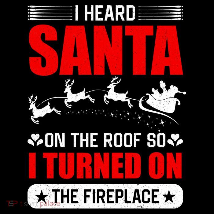 I Head Santa On The Roof So I Turned On The Fireplace Bucket Hat