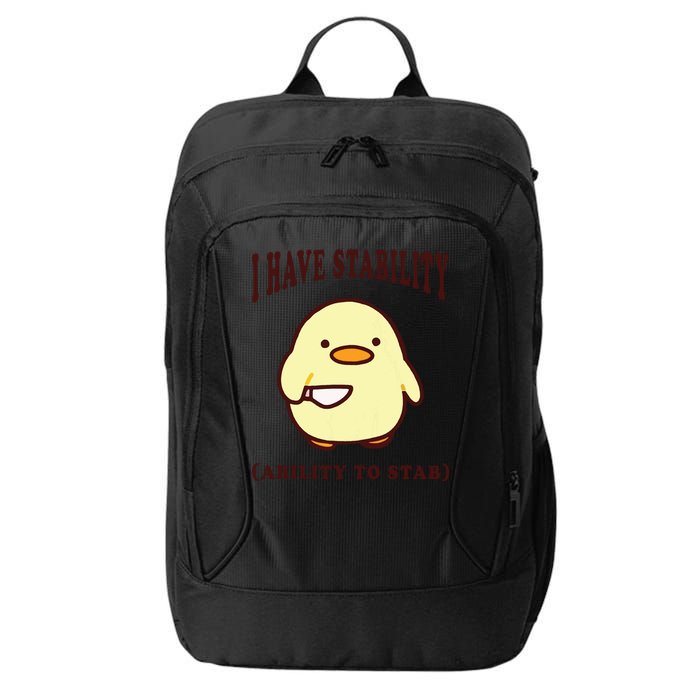 I Have Stability Ability To Stab City Backpack