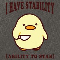 I Have Stability Ability To Stab Cotton Canvas Backpack