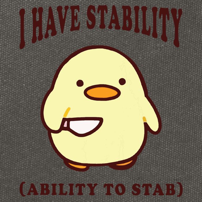 I Have Stability Ability To Stab Cotton Canvas Backpack