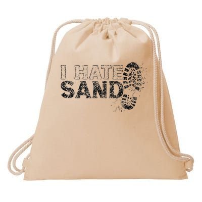 I Hate Sand Deployment Homecoming Deployed Soldier Military Drawstring Bag