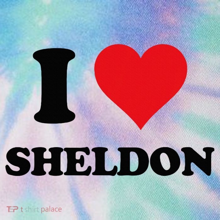 I Heart Sheldon First Name Legacy Tie Dye Trucker Hat