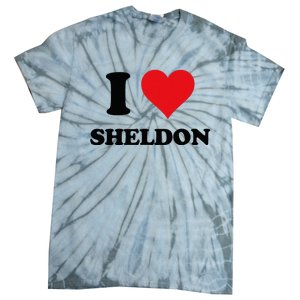 I Heart Sheldon First Name Tie-Dye T-Shirt