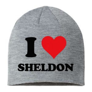 I Heart Sheldon First Name Sustainable Beanie