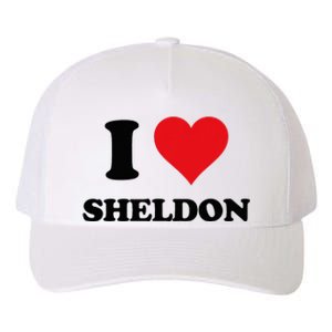 I Heart Sheldon First Name Yupoong Adult 5-Panel Trucker Hat