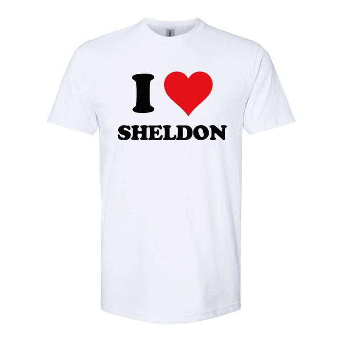 I Heart Sheldon First Name Softstyle CVC T-Shirt