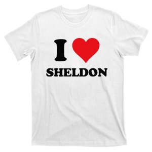 I Heart Sheldon First Name T-Shirt