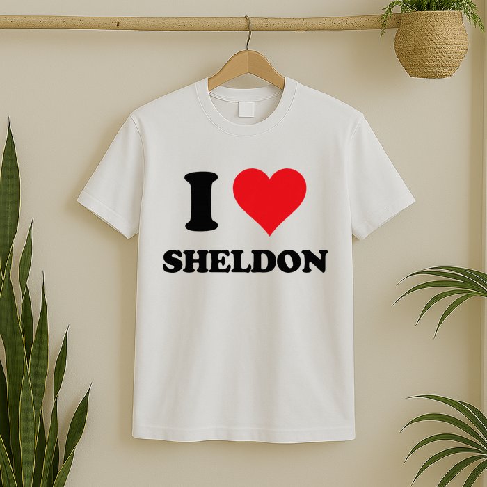 I Heart Sheldon First Name T-Shirt