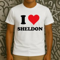 I Heart Sheldon First Name T-Shirt