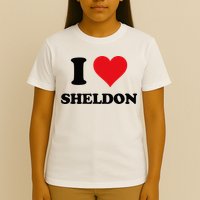 I Heart Sheldon First Name T-Shirt