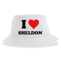 I Heart Sheldon First Name Sustainable Bucket Hat