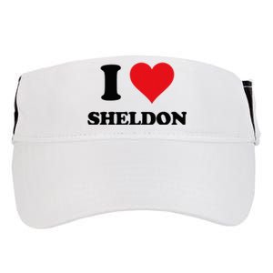 I Heart Sheldon First Name Adult Drive Performance Visor