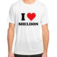 I Heart Sheldon First Name Adult ChromaSoft Performance T-Shirt