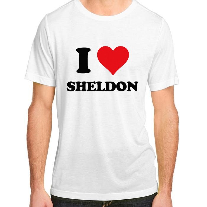 I Heart Sheldon First Name Adult ChromaSoft Performance T-Shirt