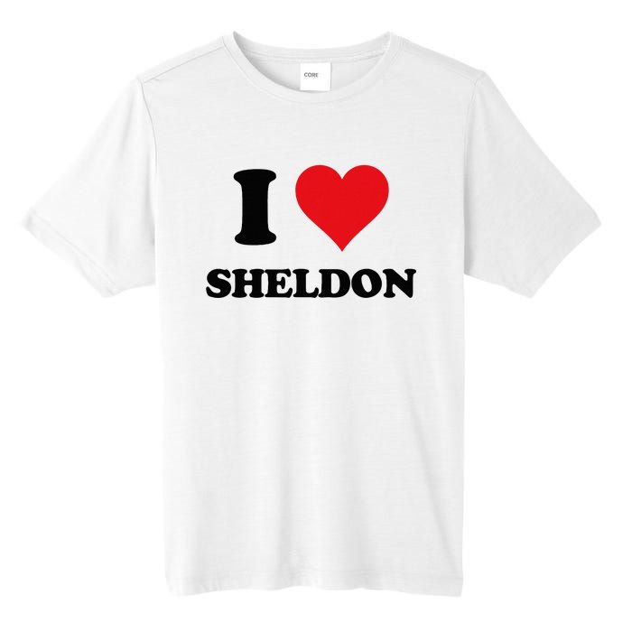 I Heart Sheldon First Name Tall Fusion ChromaSoft Performance T-Shirt